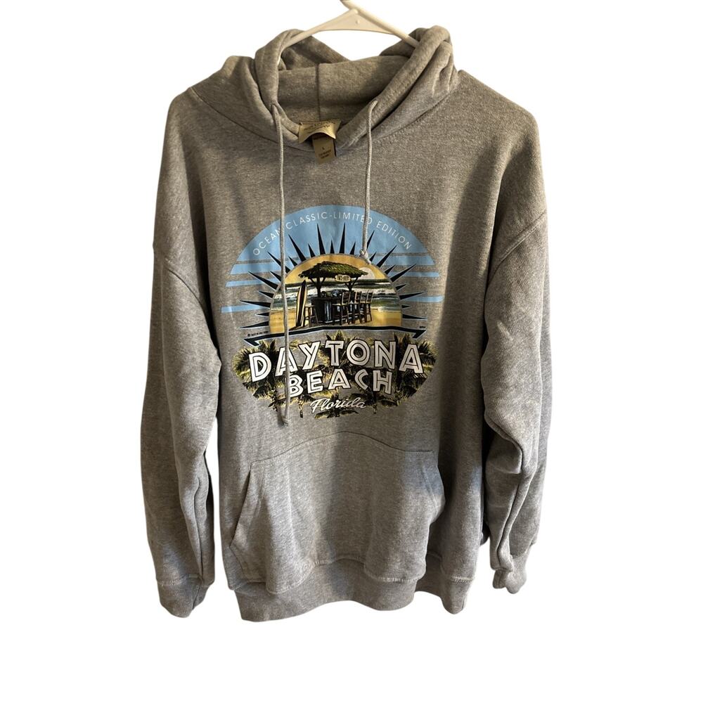gray Jon Lauren Products Ocean Classic Limited Edition Daytona Beach hoodie Sz L